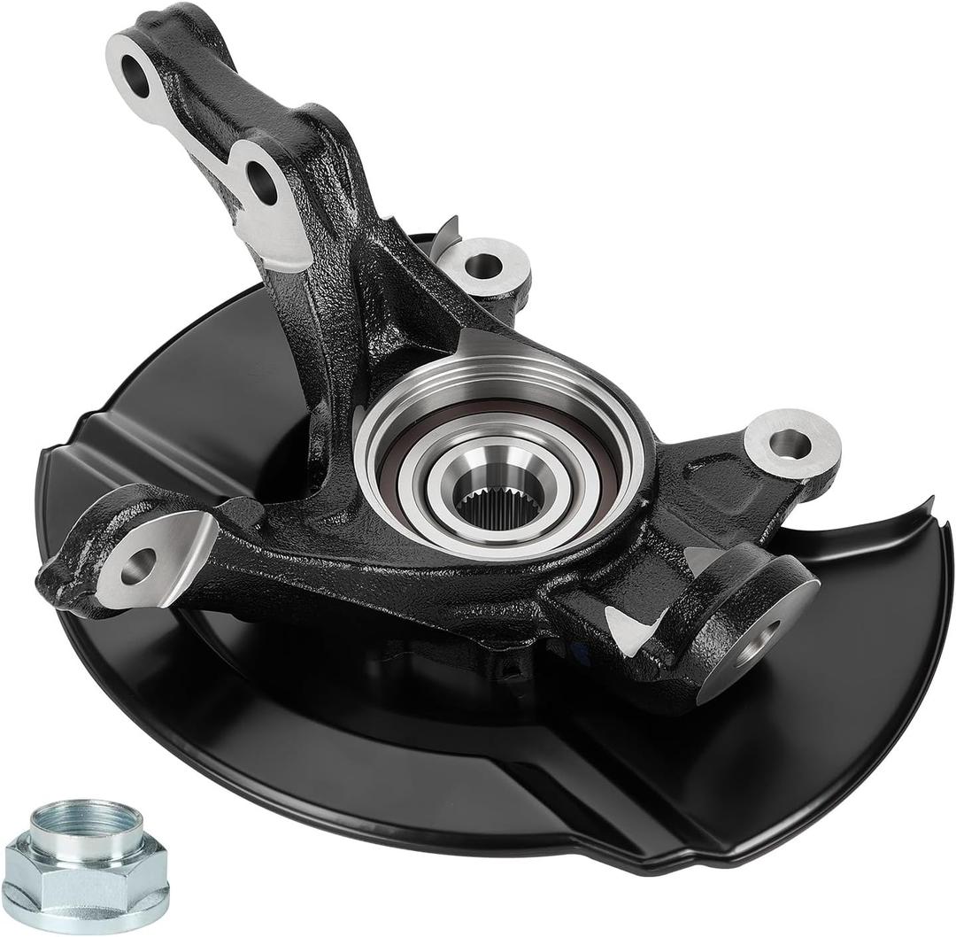 Front Left Steering Knuckle & Wheel Bearing Hub Assembly 2.4L for Honda CR-V CRV 2007 2008 2009 EX/EX-L/LX, Driver Side, 686-469