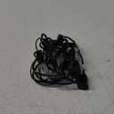 Glowzy 12.8Ft Christmas Lights Flickering Flame String Lights with 12 Pack Clear C7 Flame Light Bulbs2 Spare, Great for Indoor Outdoor Home Patio Party Christmas Decorations Lights, 1W, E12 Base (Clear-Black Wire)