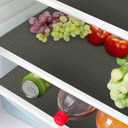 16 Pcs Refrigerator Liners Mats Washable, Refrigerator Mats Liner Waterproof Oilproof, Shinywear Fridge Liners for Shelves, Cover Pads for Freezer Glass Shelf Cupboard Cabinet Drawer (16 Black) (16 Pack(17.7"11.6")