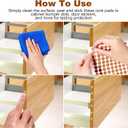 4200 Pcs 3/8 Inch Self Adhesive Cork Pads, 3 Roll Cabinet Door Bumpers Chair Leg Protectors Cork Plant Coasters for Kitchen Cabinet Doors Drawers & Hardwood Floors