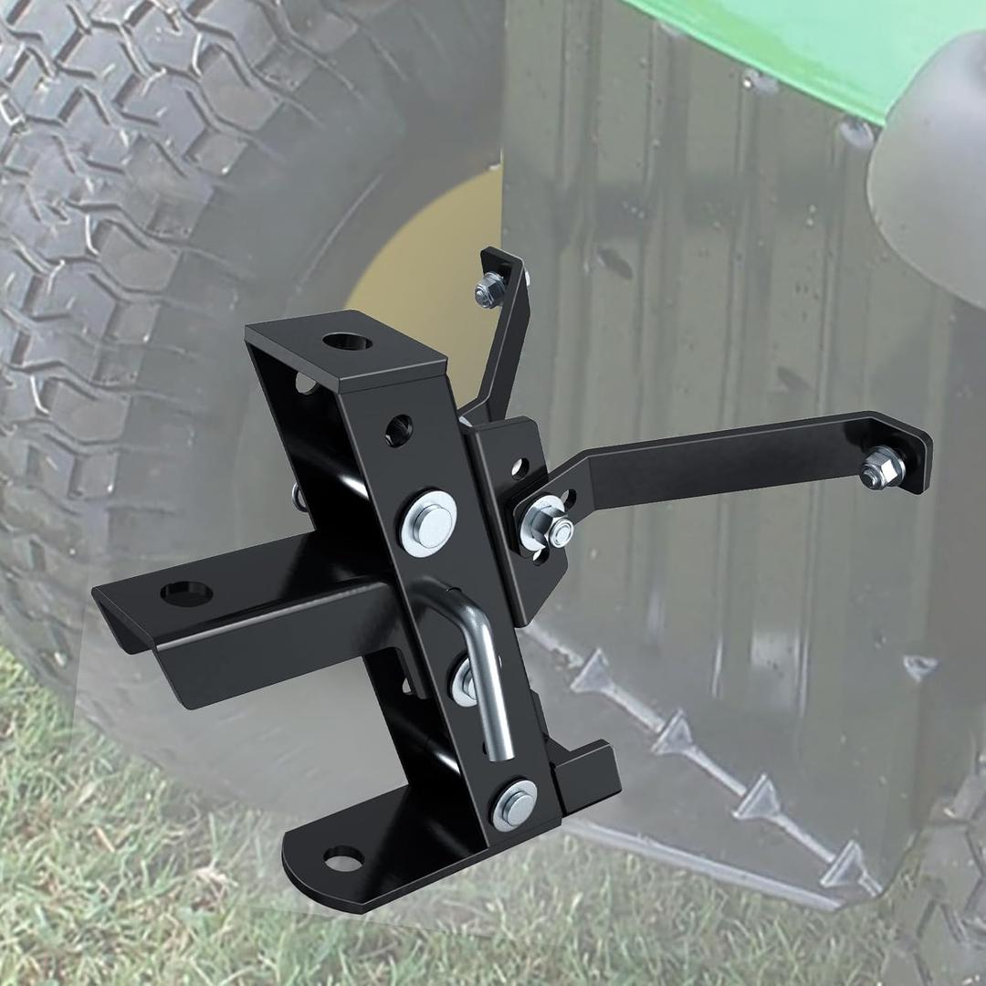 Eapele Adjustable Trailer Hitch for Lawn Mower, Garden Tractor Trailer Hitch, Compatible with John Deere Ariens Cub Cadet Poulan Pro Husky Husqvarna Craftsman Riding Mower