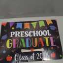 Preschool Grad Yard Sign Class of 2026 Kindergarten Graduate Lawn Sign with Stake School Congrats Graduation Decorations Colorful Graduation Party Favors Supplies Outdoor Photo Booth Props for Kids