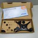 Rehand Quad Cane, Walking Cane with Ergonomic Handle Ever and Graceful 4-Pronged Base for Extra Stability, Adjustable Walking Sticks for Right or Left Handed Men & Women and Seniors (Red)