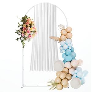 Metal Wedding Arch Backdrop Stand, 6FT Balloon Arched Frame Stand with Base, Wedding Arches for Ceremony, Arches for Backdrop,Wedding Arch for Birthday Party Celebration for Indoor and Outdoor