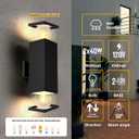 Modern Outdoor Wall Light Fixture - Aluminum Exterior Sconce, Waterproof, Wall Mount for Porch, House Outside