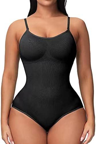 UniikStuff  Bodysuit for Women - Seamless Tummy Control Shapewear Sculpting Thong Sleeveless Women Body Shaper, Size: M