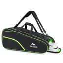 MATEIN Tennis Bag 6 Rackets, Extra Large Protective Convertible Racquet Bag with Shoes Compartment for Men Women, Racket Backpack with Cooler Pocket & Removeable Shoulder Strap for Sport Equipment