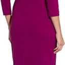 Adrianna Papell Knit Crepe Tie Waist Sheath Dress (Purple, M)