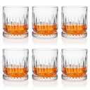 Cambareign Whiskey Glasses Set of 6, 11oz Old Fashioned Cocktail Glasses, Lead-free Crystal Scotch Bourbon Glass, Whiskey Tumblers for Scotch Bourbon