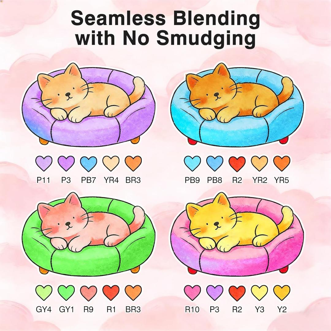 SFAIH Alcohol Markers Fine & Chisel - 50 Colors Dual Tip Coloring Markers for Adult Coloring Sketch Illustration, Ideal Gifts for Artist Adult Beginners, [Greeting Card & Leather Storage Box]