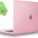 UESWILL Smooth Matte Hard Shell Case Cover Compatible with MacBook Pro 16 inch with Touch Bar & USB-C, Release 2019 2020, Model A2141, Pink