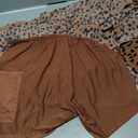Lepunuo Womens Summer Flowy Mini Skorts Skirts Casual High Waisted Ruffle Tiered A Line Short Skirt with Pockets (L)