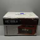 Victrola The Quincy 6-in-1 Bluetooth Record Player & Multimedia Center with Built-in Speakers  3-Speed Turntable, CD & Cassette Player, AM/FM Radio, Wireless Music Streaming (Mahogony) (Mahogany)