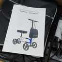 Economy Knee Scooter Steerable Knee Walker for Foot Injuries Compact Crutch Alternative with Dual Braking System (Black)