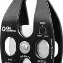 GM CLIMBING Large Rescue Pulley 32kN Single Sheave with Swing Plate CE UIAA Certified