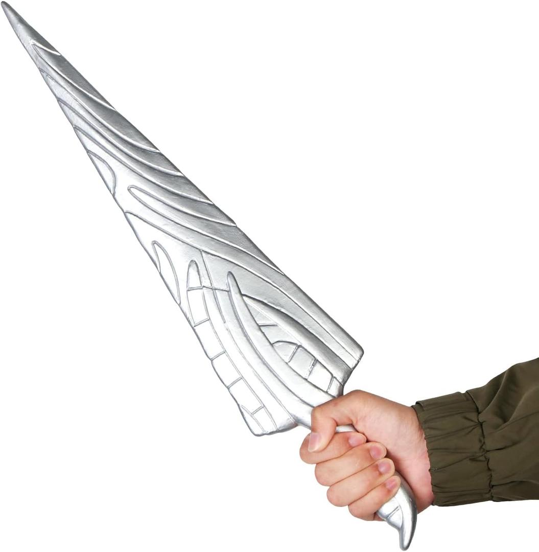 2 x 20.8" Knight Sword Halloween Costume Cosplay Accessory for Party Stage Performance Photo Prop Silver, Large