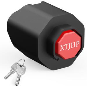 Trailer Hitch Locks, Trailer Lock Fits 2 5/16 Inch Couplers, Heavy Duty Trailer Tongue Lock, Ball Hitch Locks for RV Boat (Red, 2 5/16 Inch 03)