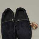 Zigzagger Men's Moccasin Slippers Memory Foam House Shoes, Indoor and Outdoor Warm Loafer Slippers (11, Cool Black)