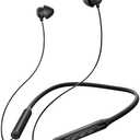 Hearprotek Wireless Lightweight Sleeping Headphones, Neckband Bluetooth 5.4 Wireless Sleep in-Ear Earbuds, Ultra Soft Portable Sleep Headphones for Side Sleepers, Working, Relaxing, Black 