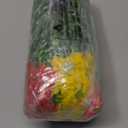 Alupssuc 24 Bundles Artificial Flowers for Outdoors, Faux Spring Flowers for Decoration, UV Resistant Silk Morning Glory with Eucalyptus Realistic Fake Flowers for Yard Planter Porch Garden, 5 Colors (Red, Fuchsia, Deeppurple, Yellow, White)