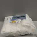 Soft Leather Chair Seat Covers Dining Chairs Set of 4, Waterproof Seat Covers for Kitchen High Stretch & Well-Fitted Chair Covers Dining Chairs with Elastic Ties (Cream, Rear-Covered)