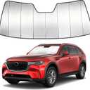 Windshield Sun Shade Custom Fit for Mazda CX-90 CX90 2024-2025 2026, Accordion Folding Thick Window Sunshade Block Heat 99% UV Rays Sun Visor Keep Cooler Car Accessories