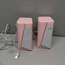 Redragon GS520 RGB Desktop Speakers, 2.0 Channel PC Computer Stereo Speaker with 6 Colorful LED Modes, Enhanced Sound and Easy-Access Volume Control, USB Powered w/ 3.5mm Cable, Pink