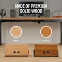 Extra Large Cable Management Box, Wood Cord Hider Box & Organizer for Power Strip, TV Wires & Desk Cable Storage