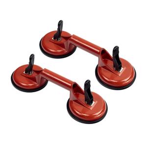 2 Pack Suction Cup Heavy Duty Aluminum Vacuum Plate Handle Glass Holder Hooks to Lift Glass, Granite, Tile, Pad for Lifting