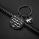 Father's Day Gifts for Dad from Daughter - Dad Birthday Valentine's Day Christmas Gifts, No Matter How Far I Go in Life I'll Always Be Your Little Girl Father Daughter Keychain