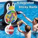 MOONTOY Fun Pool Toys, Inflatable Dart Board Floating Water Game for Kids Ages 4-8 8-12, Outdoor Backyard & Beach Games for Boys Girls Teens and Adults, Summer Party Birthday Gift