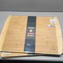 3 Packs Riveira Two Tone Bamboo Wood Cutting Board Gourmet Bamboo Grandeur: 24 x 18 Wooden Cutting Board Wooden Cutting Boards For Kitchen Decorative Innovative Juice Grooves Wooden Chopping Board