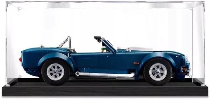 Upgraded 3MM Display Case for Lego 10357 Shelby Cobra Building Set,Dustproof Clear Display Case Compatible with Lego 10357(Not Include The Model)
