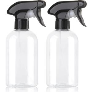 Bynccea Spray Bottle Empty Spray Bottles PET -10 oz/300 ml Plastic Water Sprayer bottles Refillable Containers Fine Mist Small Spray Bottles for Cleaning Solutions, Cooking, Hair (Black Spray*2)