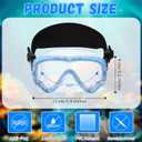 Flutesan 4 Pack Kids Swim Goggles with Nose Cover Hair Protector Elastic Strap Snorkel Diving Mask Swim Mask Swimming Glass Scuba Snorkel Goggles (Pink Purple, Pink White, Sky Blue, Green)