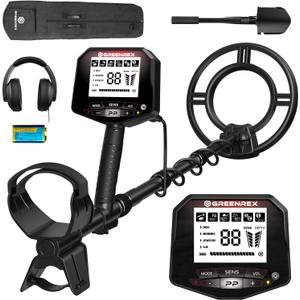 Metal Detector for Adults Professional, Waterproof Pinpoint, High Accuracy Gold and Silver Detection, Underwater and Beach Use, 10'' IP68 Coil, Bigger LCD, New Advanced DSP Chip, Red