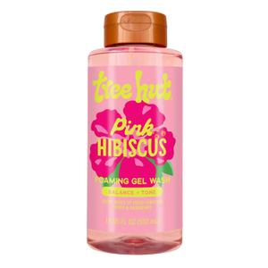 Tree Hut Pink Hibiscus Foaming Gel Wash, Hydrating & Moisturizing Body Wash with Shea Butter & Nourishing Essential Oils, Daily Cleanser for Soft Smooth Skin, 18 fl oz