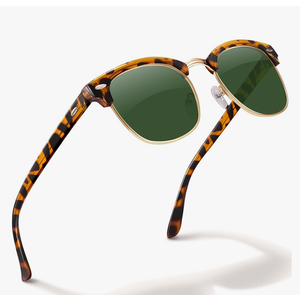livho Rimless Trendy Polarized Sunglasses Men Women, Retro Sun Glasses for Men Women 2025, Semi Rimless UV Protection Shades
