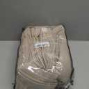 Pinch Pleated Burlywood Birch Curtains 86 Inches Long for Sliding Glass Doors 2 Panels Set Burlap Flax Linen Light Filtering Window Drapes with Hooks Rings for Living Bedroom W50xL86 Inch Length