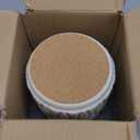 Utensil Holder Rustic Farmhouse Ceramic Utensil Crock for Countertop 5.3-Inch Handcrafted Kitchen Cooking Utensil Crocks with Cork Base Kitchen Decor Utensil Caddy(Pure White)