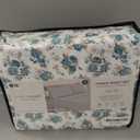 Modern Threads Printed 3-Piece Extra Soft Bedding Sheets & Pillowcase Set, Deep Pocket up to 16 inch Mattress Forever Roses Twin (15 Light Blue Roses)