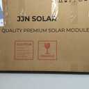 JJN 100 Watt Solar Panels, 10BB Monocrystalline 12V 100W Solar Panel, 23% High Efficiency PV Module Power Charger for RV, Home, Farm, Boat, Caravan and Off-Grid Applications