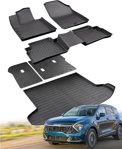 for Kia Sportage Floor Mats & Cargo Liner 2023-2026 (Not Hybrid)
All Weather, Rubber, Durable, TPE, Heavy Duty, Odorless, OEM-Style, Scratch-resistant, Full Set, Custom fit, Accessories