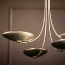 Kichler 32 Inch Palmela 4 Light Soft Modern Chandelier in Champagne Bronze, (30.5" x 32" Dia), 52855CPZ, 32 Inches - 2 Tier