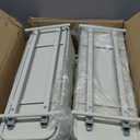 UMDONX Slim Storage Cart 5 Tier with Pull Out Basket Bathroom Organizer Rolling cart, Rolling Utility Cart Slide Out Organizer for Kitchen, Bathroom, Laundry White