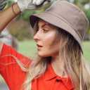 PFFY Bucket Hat for Women Men Cotton Summer Sun Beach Fishing Cap (Gray)