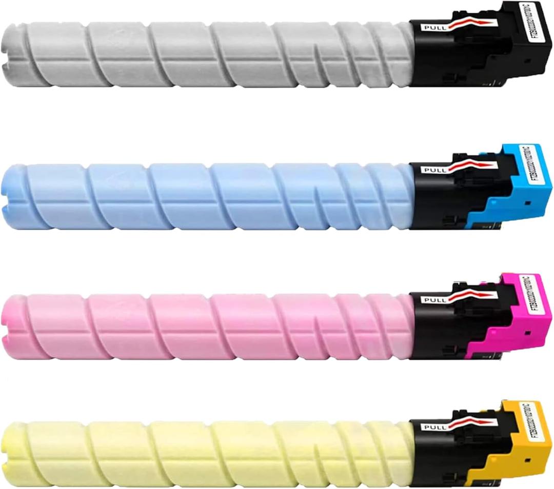 TN328 TN626 TN330 TN628 Toner Cartridge Compatible for Konica Minolta Bizhub C300i C360i C450i C550i C650i C250i C7130i Printer (Black/Cyan/Magenta/Yellow, 4-Pack)
