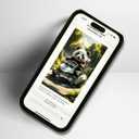 for Apple iPhone  Custom Photo Display Phone Case with Built-in Screen | Personalized Picture Phone Cover | Protective Slim Fit Case (iPhone 14 Pro) Black