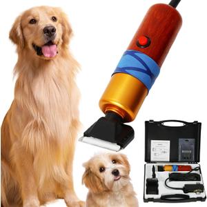 Dog Shears,Plug-in Electric Pet Shaving and Grooming Kit,200W 10ft Sheep Shears Includes 2 Blades, Low Noise & Vibration Design for Dogs Cat Goat,Perfect Dog Clippers for Families with Pets