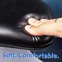 MINIVON PU Commode Chair Cushion Universal Fit, Thick Sponge Padded Soft Pad for Bedside Commode Seat Toilet Chair, Waterproof Cover Shower Seat Wheelchair, U Shape C Shape for Elderly